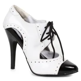 511-GANGSTER 5" Heel Two Tone Closed Toe Oxford.
