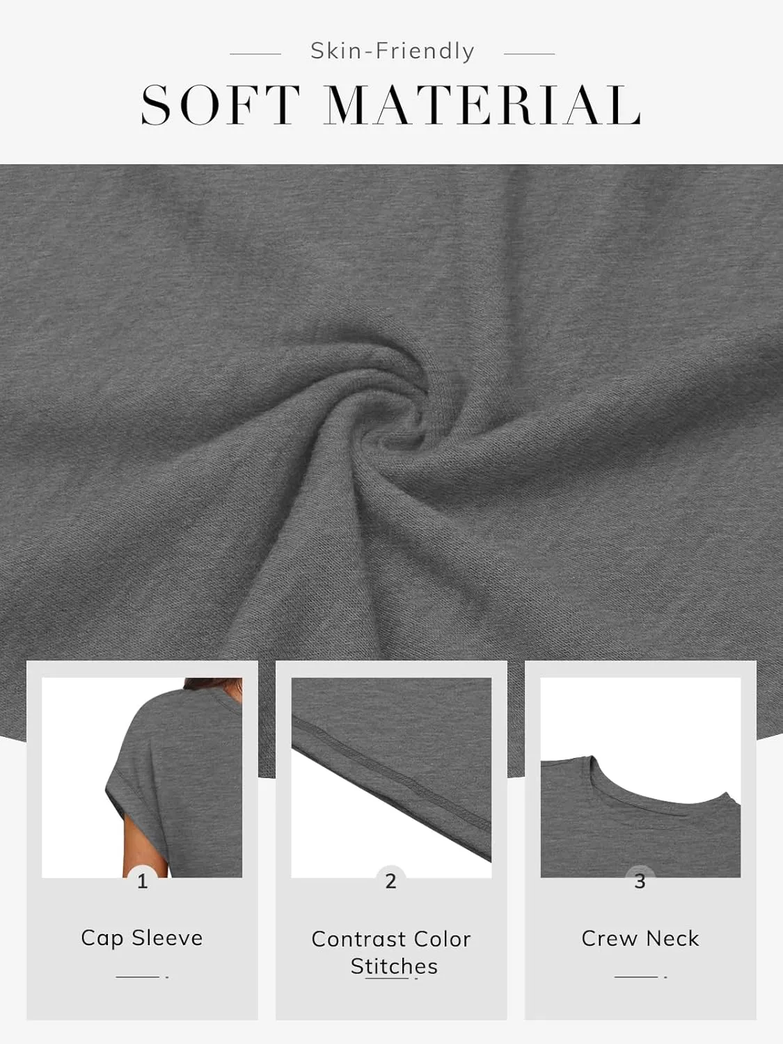 ATHMILE Womens Tops Basic T Shirts Summer Business Dressy Casual Cap Sleeve Tee Cute Clothes Trendy Fashion Outfits