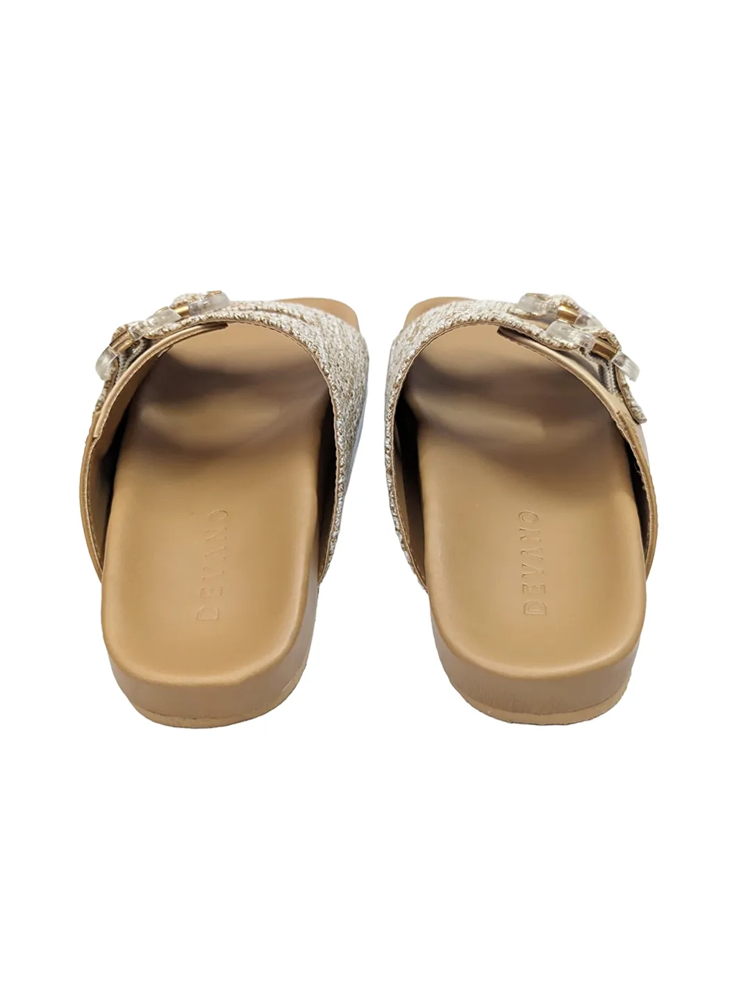 Cabana Double Buckle Sliders Natural