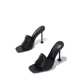 Cape Robbin Mexmon High Heel Strappy Shoes Square Open Toe Heel Sandals