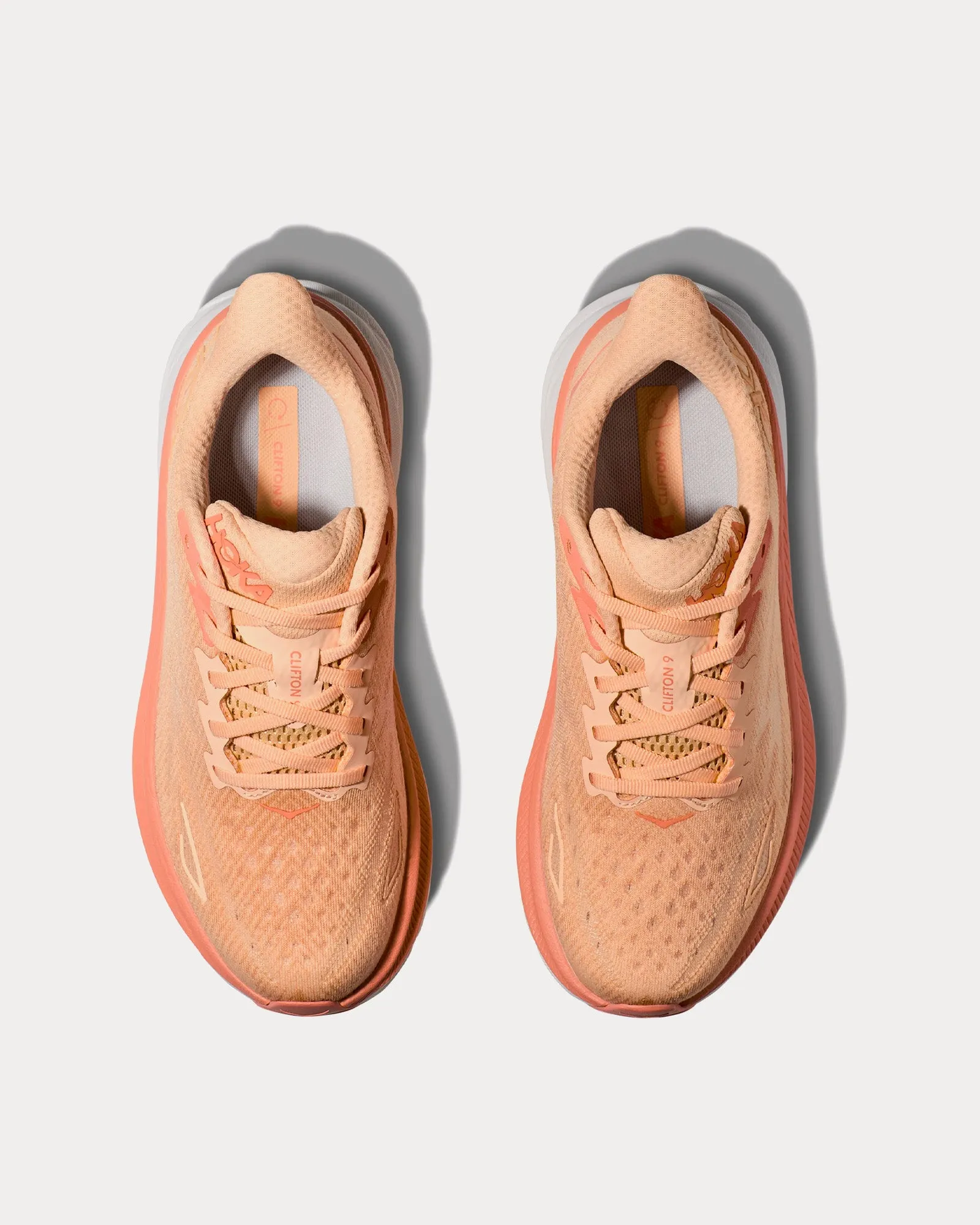 Clifton 9 Cantaloupe / White Running Shoes