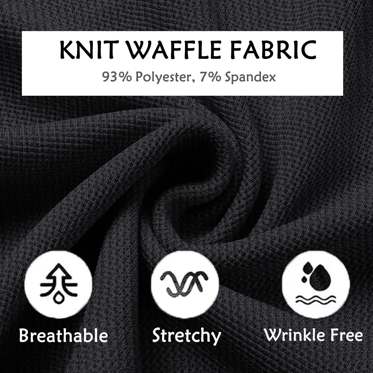 COOFANDY Men's Casual Pants Waffle Knit Yoga Pants Lightweight Sweatpants Open Bottom Lounge Trousers