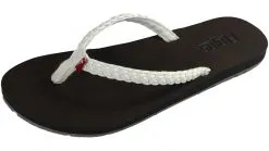 Flojos Ladies "Harper" White Flip Flops 02-48 Final Sale
