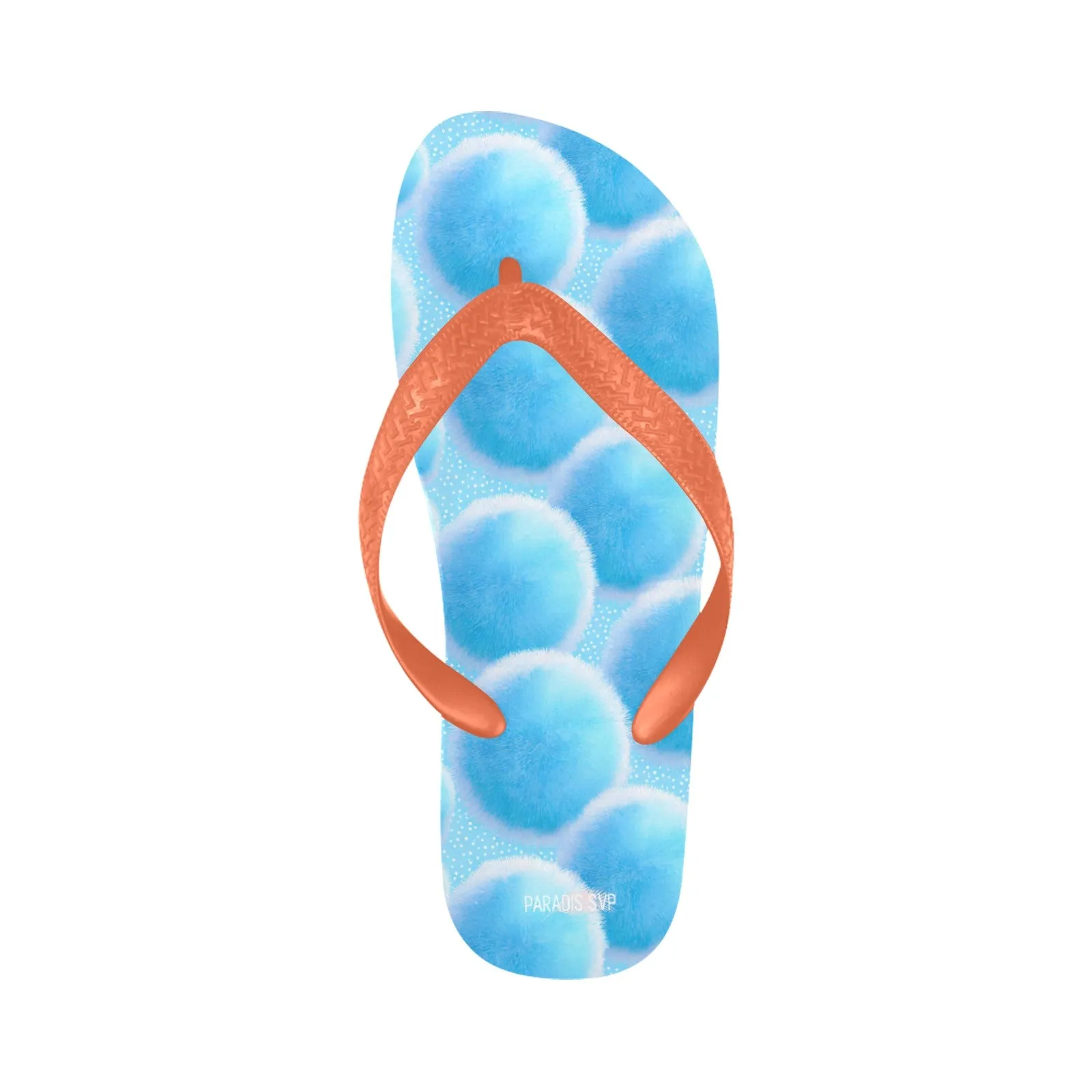 Fur-ball Blue Flip-Flops