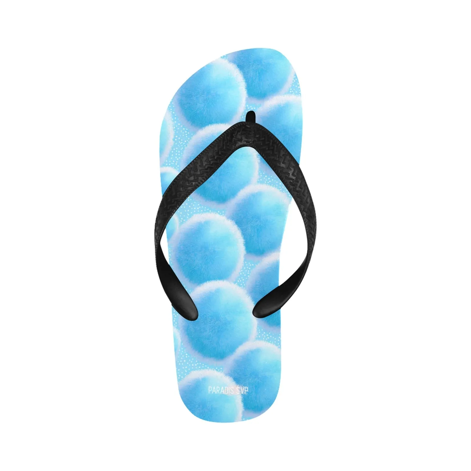 Fur-ball Blue Flip-Flops