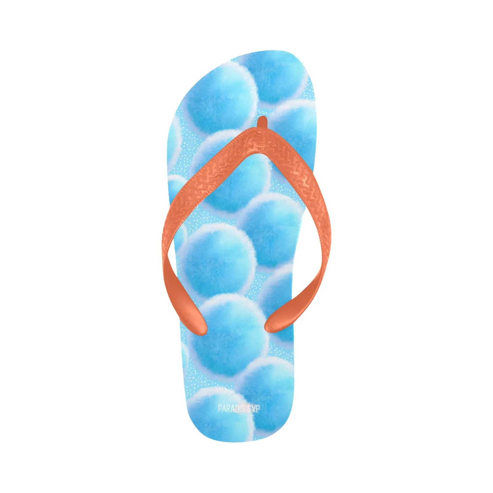 Fur-ball Blue Flip-Flops