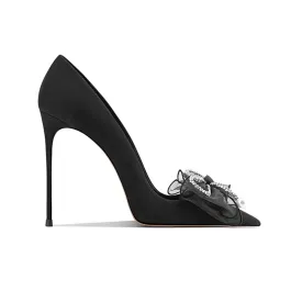 LENOB Diamante Bow High Heel Pumps - 10cm