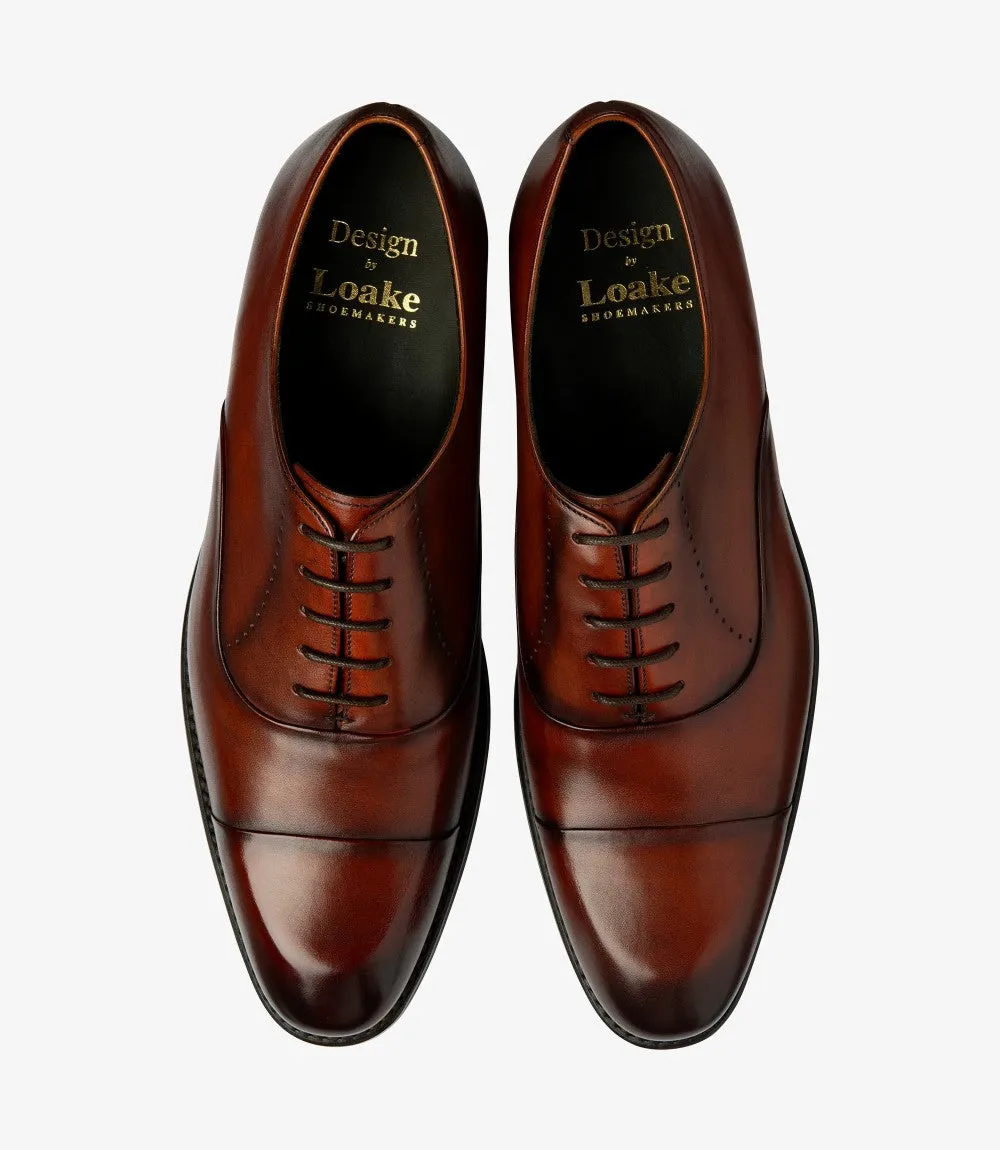 LOAKE PHOENIX SCOTCH OXFORD TOE CAP RUBBER SOLE F-MEDIUM
