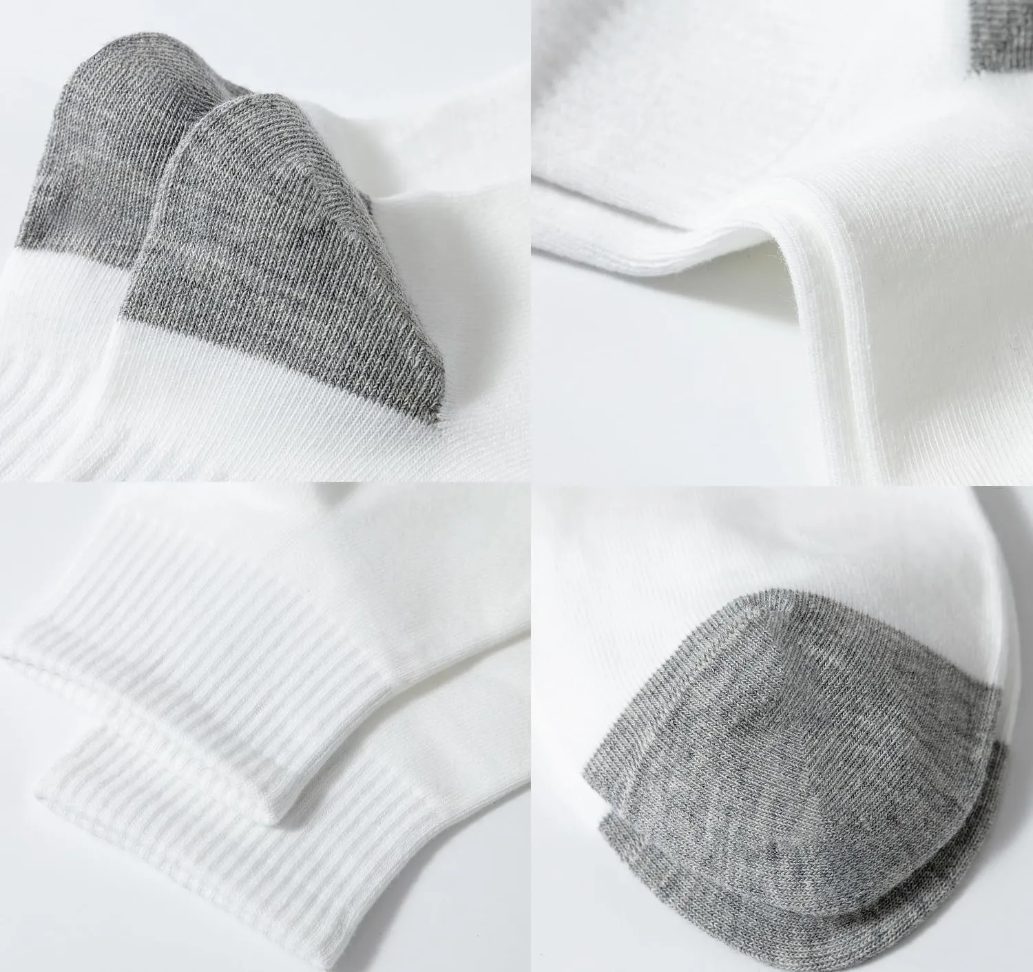 Ndoobiy 6 Pairs White Ankle Socks Womens Socks Cotton Soft Breathable Athletic Socks