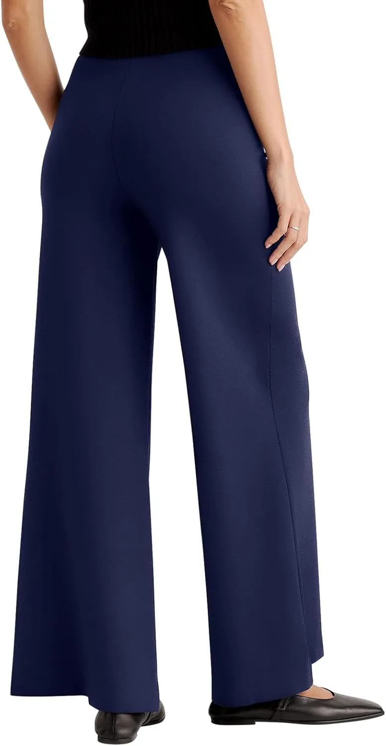 NIMIN Womens Wide Leg Business Casual Pants Dressy Work Slack High Waisted Stretchy Trousers 2025