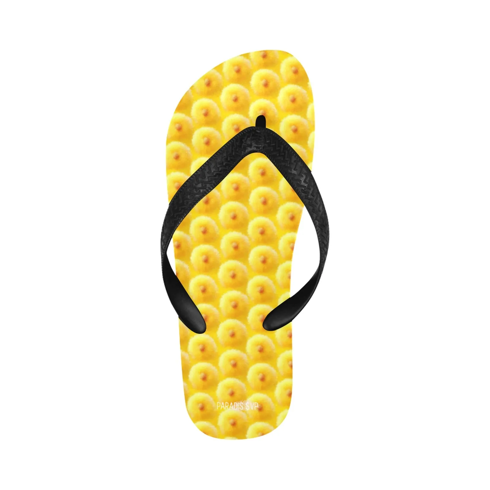 Royal Yellow Puff Flip-Flops