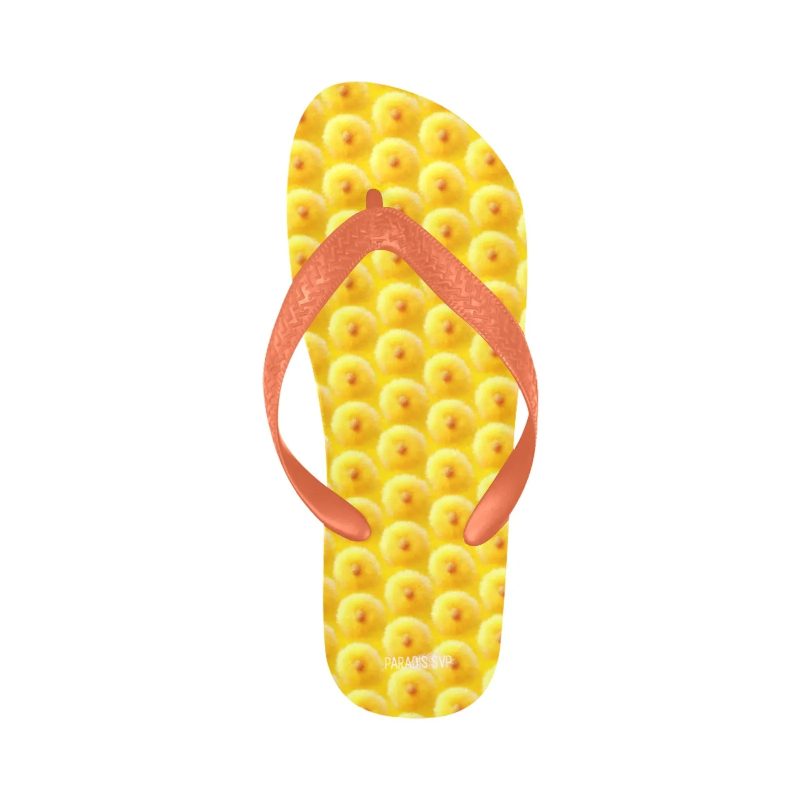 Royal Yellow Puff Flip-Flops