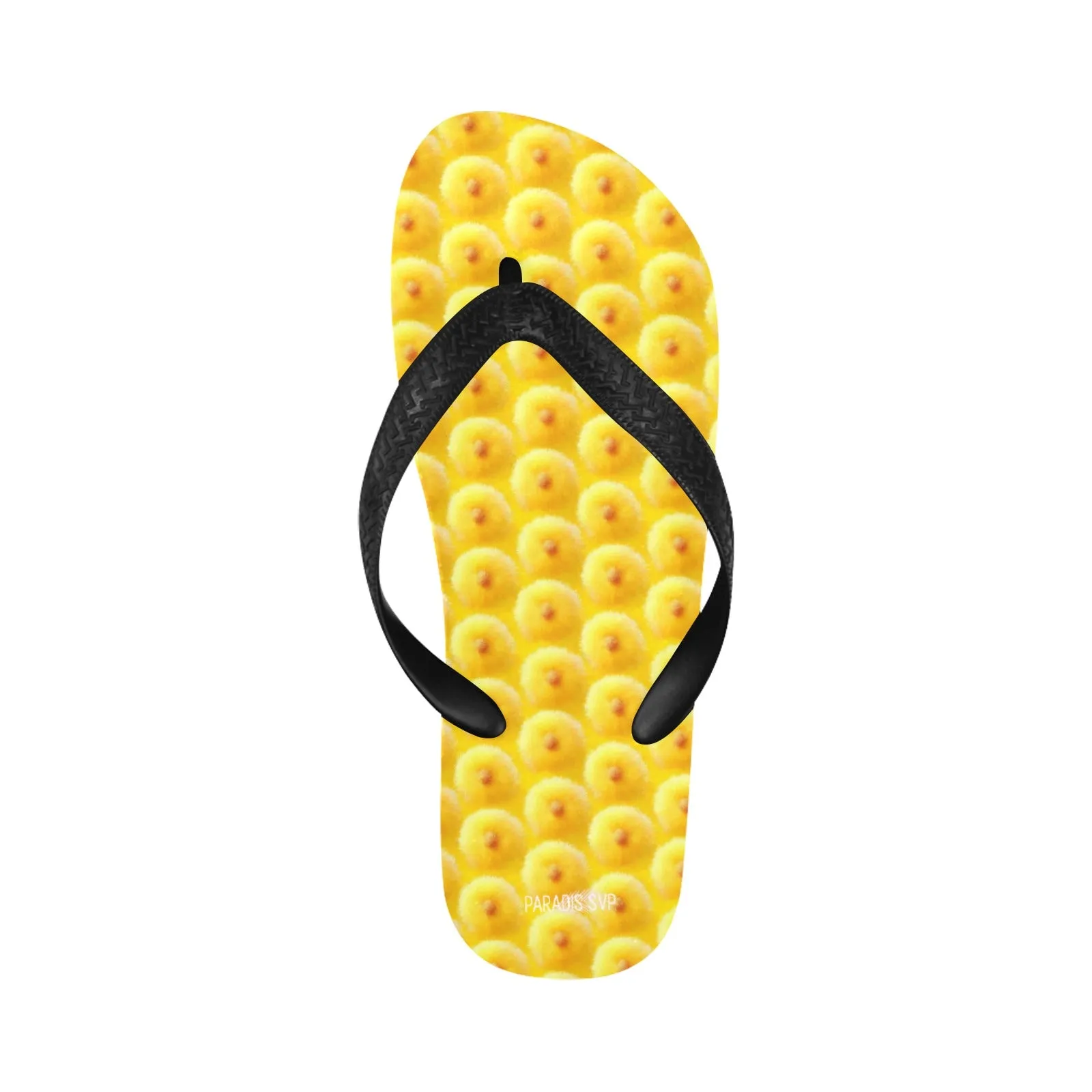 Royal Yellow Puff Flip-Flops