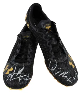 Seahawks DK Metcalf Personally Owned & Signed Under Armour Track Shoes BAS Wit