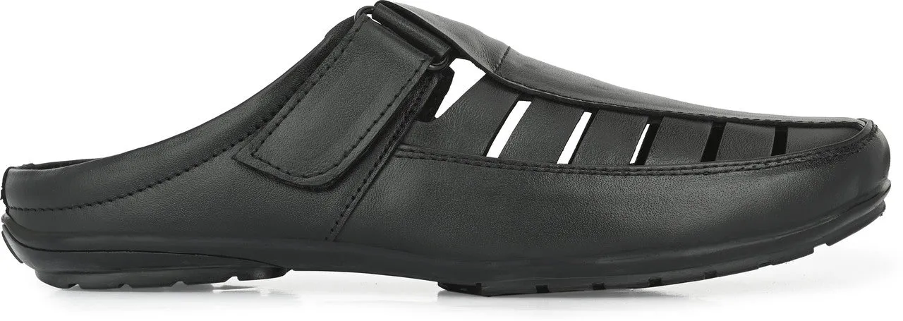 SHOE BLATE Men's Shoe Style Roman Sandal with Buckle Strap