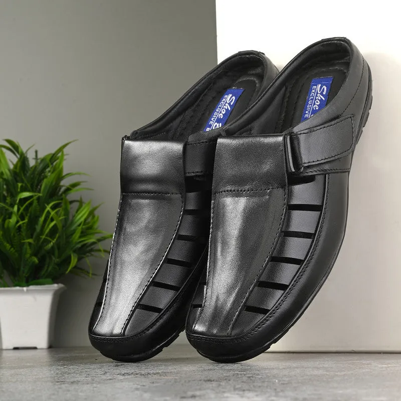 SHOE BLATE Men's Shoe Style Roman Sandal with Buckle Strap