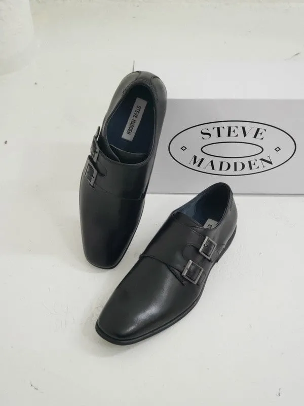 Steve Madden Men's Devito Oxford Shoes Black Leather