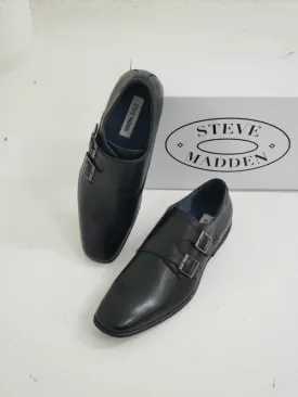 Steve Madden Men's Devito Oxford Shoes Black Leather