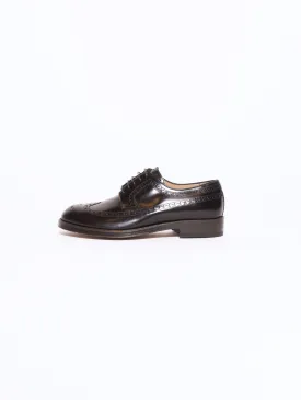 Stringata con Lavorazione Brogue Longwing Marrone