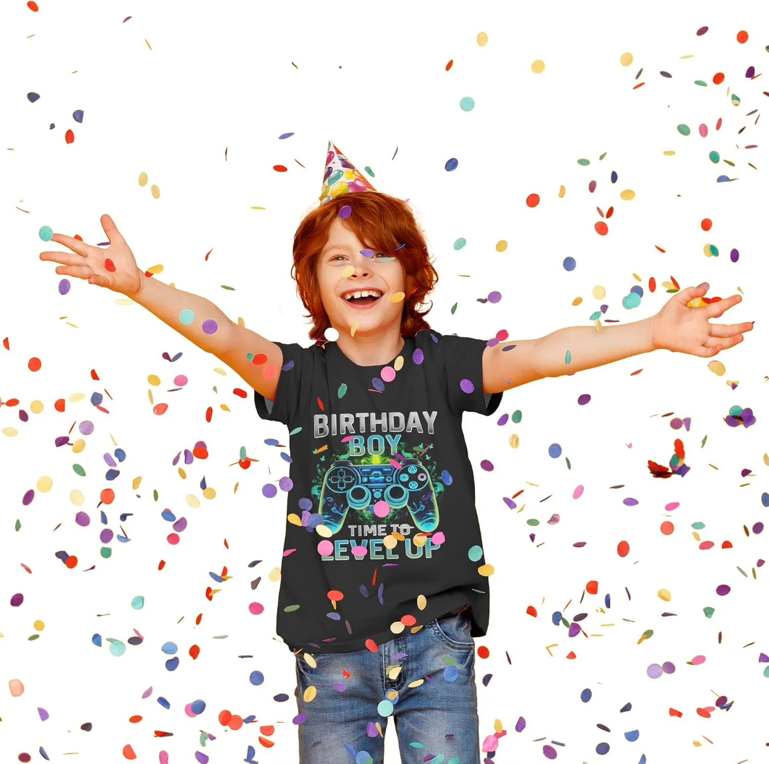 Tiannee Printed Boys T-Shirt, Kids' T-Shirt for Boys, Lightweight Tee for Kids