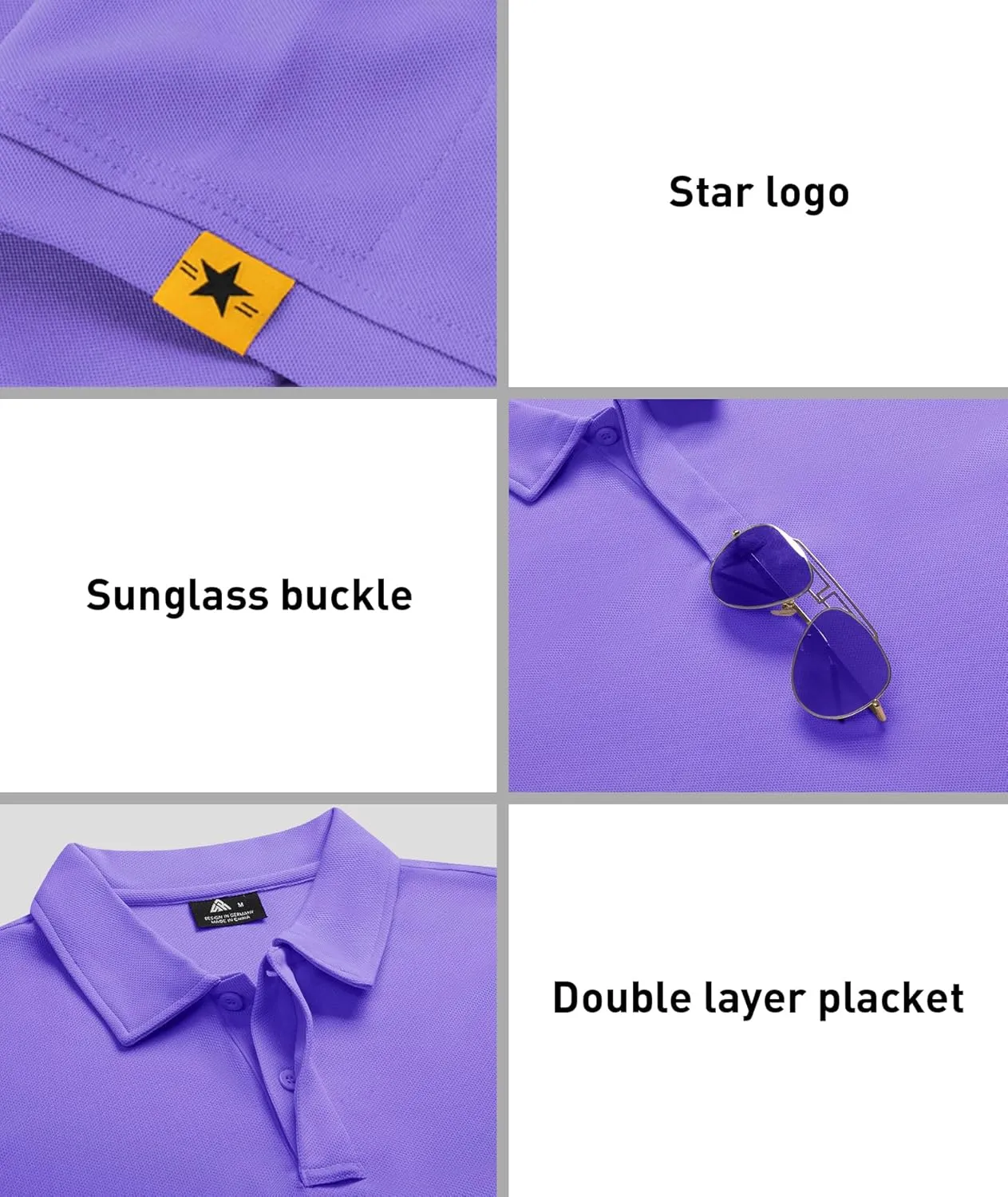 ZITY 3 Pack Mens Polo Shirt Short Sleeve Sports Performance Business Casual Golf Shirts for Men Collared Tactical T-Shirts